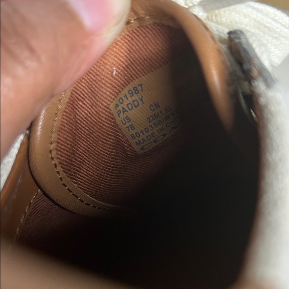 Coach Cream Lace-Up Sneakers - Picture 6 of 11